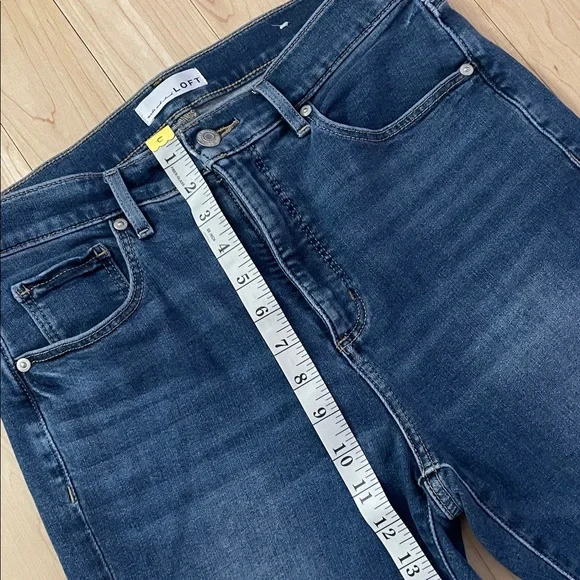 LOFT The Kick Crop Jeans size 8 29 - Picture 9 of 10